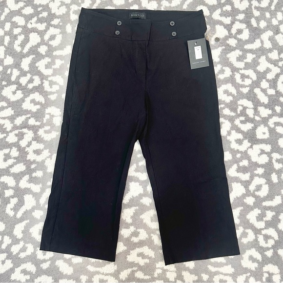 Rekucci Pants - Rekucci - Pull-up Black Capris Dress Pants